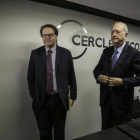 Juan José Brugera y Jordi Alberich, en el Círculo de Economía-JOAN CORTADELLAS