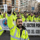 Protesta de estibadores en València.-MIGUEL LORENZO