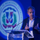 El expresidente del Gobierno espanol Jose Luis Rodriguez Zapatero dicta la conferencia La igualdad de genero como derecho en la sede de la Cancilleria dominicana en Santo Domingo Republica Dominicana.-ORLANDO BARRIA (EFE)