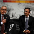 Alejandro Blanco, izquierda, en Madrid, durante la presentación este miércoles de la Oficina de Estrategia Internacional del Deporte, en la foto aparece junto a José Hidalgo, presidente de la Asociación del Deporte Español.-EFE