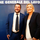 Matteo Salvini y Marine Le Pen en Roma.-REUTERS / MAX ROSSI