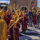 Imagen de la procesión de La Borriquilla, ayer, en El Burgo de Osma. ANA HERNANDO