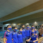 Los nadadores sorianos que el compitieron en Valladolid. HDS