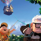 Los protagonistas de 'Up', en una escena de la película.-