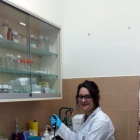 Irene Fernández en el Instituto de Biomedicina de la Universidad de León-EL MUNDO