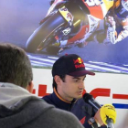 Dani Pedrosa, en la conferencia de prensa de este jueves en Le Mans.-Foto:   EMILIO PÉREZ DE ROZAS (Enviado especial)