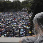 Concentración este domingo en un parque de Hong Kong.-AP / KIN CHEUNG