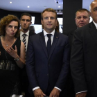Macron, junto al primer ministro búlgaro, Boyko Borissov, en Varna-AFP / BERTRAND GUAY