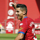 Hace dos años el Numancia se estrenaba en Liga ganando al Huesca con un gol de Pere Milla.-Mario Tejedor