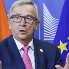 El presidente de la Comisión Europa, Jean-Claude Juncker, horas antes del inicio de la última cumbre europea del año 2016.-EFE / OLIVIER HOSLET