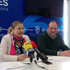 Yolanda de Gregorio y Pedro Antonio Heras, ayer en rueda de prensa.-HDS