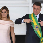 Michelle y Jair Bolsonaro, durante la toma de posesión del segundo como presidente de Brasil. Michelle y Jair Bolsonaro, durante la toma de posesión del segundo como presidente de Brasil.-EVARISTO SA (AFP)
