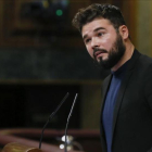 El portavoz adjunto de ERC en el Congreso, Gabriel Rufián.-EFE / KIKO HUESCA