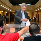 Posada votando esta mañana.-PSOE DE SORIA