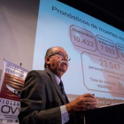 Roberto Briceno Leon  director de la ONG Observatorio Venezolano de Violencia  OVV   presente su informe anual sobre la cantidad de homicidios en el pais  en Caracas  Venezuela.-EFE