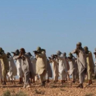 Miembros del Estado Islámico en un campo de entrenamiento en Libia.-AP