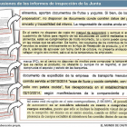 Conclusiones de los informes de inspección de la Junta-El Mundo de Castilla y León