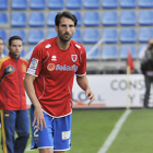 El lateral diestro del Numancia, Iván Malón. / DIEGO MAYOR-