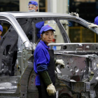 Planta de ensamblaje de la compañía de automóviles china BYD en Shenzhen.-BOBBY YIP (REUTERS)
