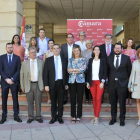 Los plenarios y personal de la Cámara de Comercio, con la consejera de Economía y Hacienda, Pilar del Olmo-Valentín Guisande