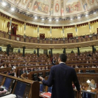 Pedro Sánchez durante el debate de su investidura fallida en el Congreso de los Diputados.-JOSÉ LUIS ROCA