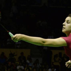 Carolina Marín, durante la final del Abierto de Malasia, el 5 de abril.-Foto: AFP / MANAN VATSYAYANA