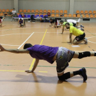 Primera sesión de entrenamiento, ayer, del Sporting CVSoria en el San Andrés.-LUIS ÁNGEL TEJEDOR