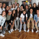 Foto de familia de las futbolistas de la liga Iberdrola, el 1 de octubre del 2019.-
