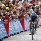 El ciclista alemán Tony Martin del Etixx Quick Step se impone en la cuarta etapa del Tour de Francia entre las localidades de Seraing (Bélgica) y Cambrai (Francia) de 223,5 kilómetros.-Foto: EFE