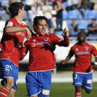 El gol de Del Pino desde la frontal fue lo mas destacado del partido. / VALENTÍN GUSANDE-
