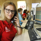 La enfermera de emergencias, Melania Morán, en su puesto-J.M.LOSTAU