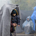 Refugiados en la frontera de Eslovenia.-Jure Makovec / AFP / JURE MAKOVEC