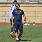 Jagoba Arrasate en un entrenamiento en el anexo de Los Pajaritos en la actual temporada.-Valentín Guisande