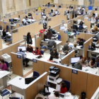 Una oficina de la Agencia Tributaria en Madrid.-PÉREZ CABEZA