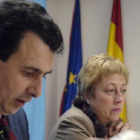 Lavilla y Álvarez durante una comparecencia de prensa. / F. S.-