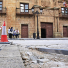 Obras de pavimentación en el entorno de Condes de Gómara.-MARIO TEJEDOR