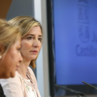 La vicepresidenta y portavoz de la Junta de Castilla y León, Rosa Valdeón, y la consejera de Familia, Alicia García, comparecen en rueda de prensa tras la reunión del Consejo de Gobierno-ICAL