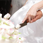 Novios cortan tarta de boda-123RF