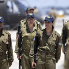 Militares israelís se preparan para la llegada a Tel Aviv del presidente de EEUU, Donald Trump.-EFE / JIM HOLLANDER