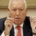 El ministro de Asuntos Exteriores, José Manuel García Margallo, en una reciente comparecencia en comisión.-/ JOSÉ LUIS ROCA