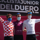 Pódium final de la Vuelta Junior Ribera del Duero. HDS