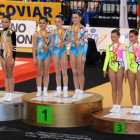 Las gimnastas sorianas rayaron a gran altura en el Nacional de Zaragoza / C.D. Gimnasia Soria-