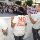 Imagen de la concentración ayer en San Leonardo de Yagüe-