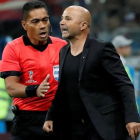 Jorge Sampaoli durante el encuentro ante Croacia-KIKO HUESCA