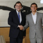 Mariano Rajoy y Albert Rivera, en una reunión en julio del 2016.-JUAN MANUEL PRATS