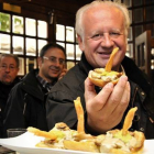 Echanove, ayer, en Soria. DIEGO MAYOR-