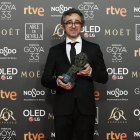 El soriano Alberto del Campo tras haber recibido el premio Goya.-HDS