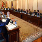 La corporación provincial en el Pleno de ayer.-A. M.