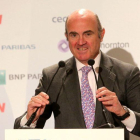 Luis de Guindos en el Spain Investors Day.-JUAN MANUEL PRATS