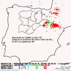 Los fenómenos meteorológicos volvieron a dejar ‘rastro’ en Soria.-Aemet
